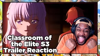 I CAN'T STOP DANCING TO THIS FIRE OPENING!!! | Classroom of the Elite Season 3 Trailer Reaction