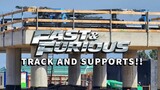 TRACK & SUPPORTS for Fast & Furious Coaster at Universal Studios Hollywood!! | USH Vlog #8 | 3/20/24