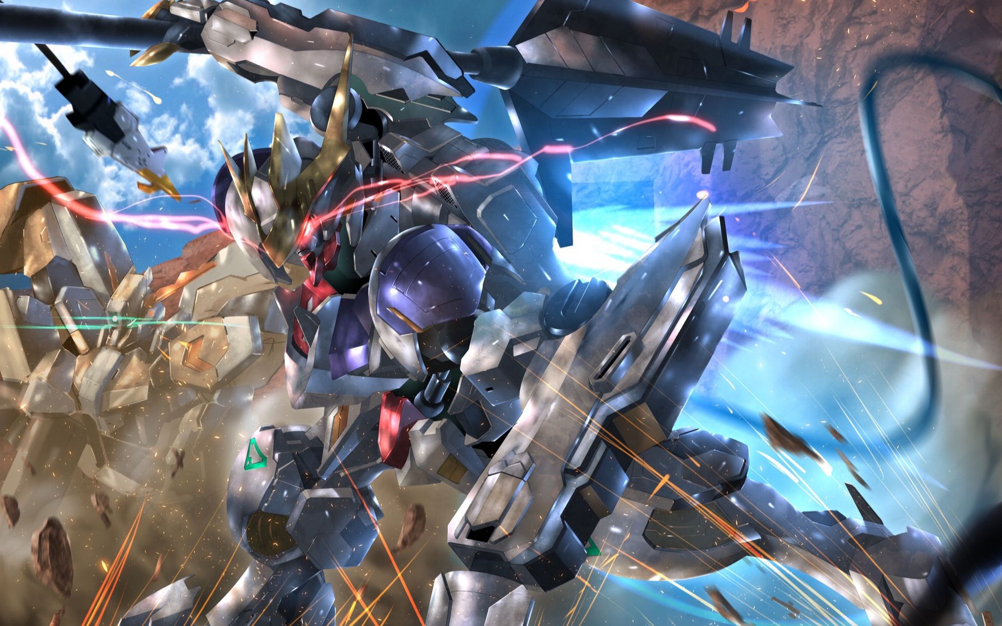 Bộ đồ di động Gundam Iron Blood Orphans  ASWG08 Gundam Barbatos Lupus  Rex 2K tải xuống hình nền