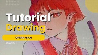 Tutorial Drawing Opera-San