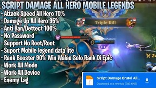 Script Damage Mobile Legends + Attack Speed No Password Patch Terbaru | Mobile Legends