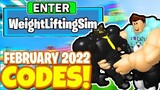 All New Secret Working Codes in Roblox WEIGHT LIFTING SIMULATOR *FEBRUARY 2022* codes