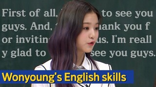 Wonyoung is secretly fluent in english 😮