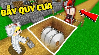 TÔ GÀ THỬ THÁCH 24H XÂY 100 CÁI BẪY CHỐNG LẠI QUỶ CƯA CHAINSAW MAN TRONG MINECRAFT*XÂY BẪY QUỶ CƯA