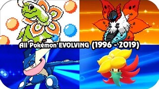 Evolution of Pokémon Evolving Animations (1996 - 2019)