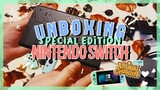 peacefully unboxing the special edition ACNH nintendo switch