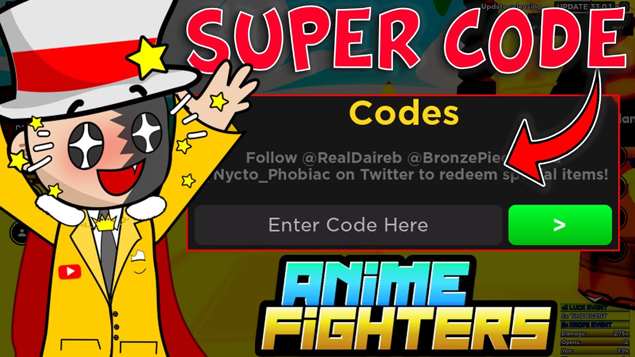 🚨RAPIDO!! SUPER CODIGO DE ANIME FIGHTERS SIMULATOR CODES ROBLOX *SUMMER  EVENT* UPDATE 33 - BiliBili