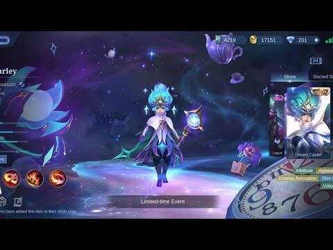 Entrance Animation of Harley, Dream Caster October Collector Skin - Mobile Legends