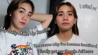 My daily make up routine + Bakit nawala yung ads ko?!!! ( I cried 😂) | Jamaica Galang