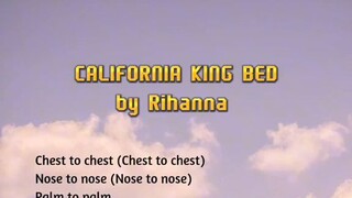 California king bed lyrics