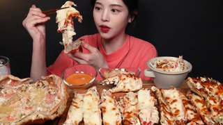 SUB) !🦀 Cheesy King Crab Mukbang Asmr