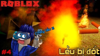 Cả đội chuyển sang khu rừng khác cắm trại BỊ ai đó ĐỐT LỀU!! (Roblox) | CAMPING