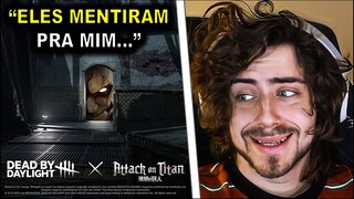 CELLBIT REAGINDO AO CROSSOVER DE DBD E ATTACK ON TITAN!!!