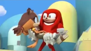 Knuckles and Sticks moments/interactions in Sonic Boom
