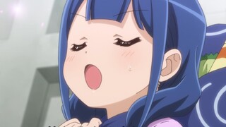 Blue hair represents mental retardation, but the opera girl