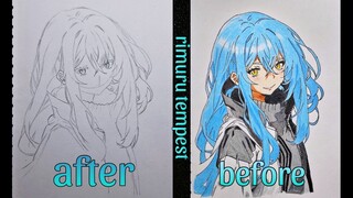 Proses coloring Rimuru tempest  0%-100%