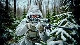 A retired naturalist suddenly becomes a highly skilled sniper in the middle of a snowstorm