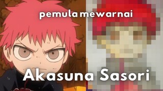 pemula mencoba mewarnai sasori cuyyy