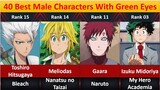 Ranked, The 40 Best Male Anime Characters With Green Eyes