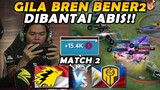 BREN LANGSUNG DITUTORIN CARANYA MEMBANTAI DENGAN BENAR!! - ONIC vs BREN MATCH 2