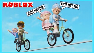 Aku Dan Adiku Terpaksa Harus Kerja Sama Naik Sepeda Di Roblox Brookhaven ft @Shasyaalala