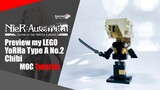 LEGO Nier:Automata YoRHa Type A No.2 Chibi MOC Tutorial | Somchai Ud
