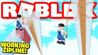 WORKING ZIPLINE GLITCH IN Roblox Skyblock!