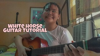 WHITE HORSE By: Taylor Swift || Guitar Tutorial || Strumming pattern | Easy chords