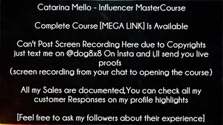 Catarina Mello  Influencer Master Course download