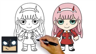 How To Draw Zero Two | Darling In The Franxx