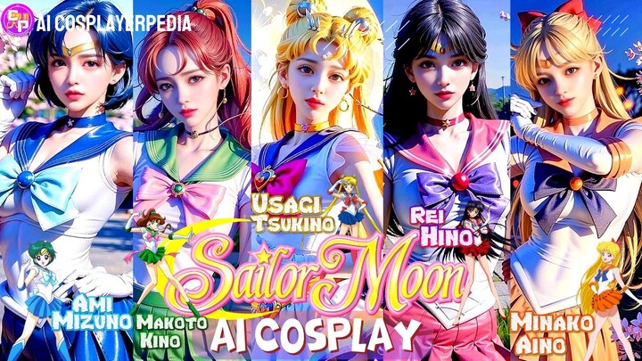 KEREN!! Inilah AI Sailor Moon Cosplay Paling Mirip & Kawaii 😍 Suka Sailor Mana?