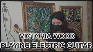 VICTORIA WOOD PLAYING ELECTRIC GUITAR LIVE #victorwood  #playingguitar