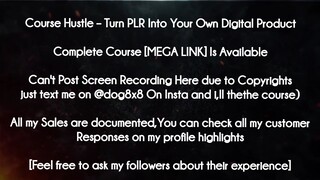 Course Hustle course - Turn PLR Into Your Own Digital Product download