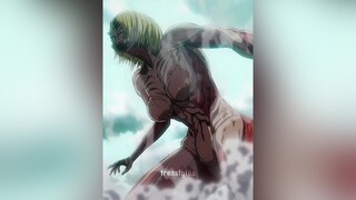 female titan is back! attackontitanseason4 annieleonhart reinerbraun femaletitan armoredtitan snk a