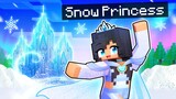 Playing as the SNOW PRINCESS in Minecraft!