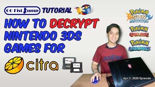 How to Decrypt Nintendo 3DS Games / ROMs for CITRA Emulator