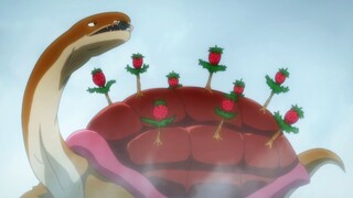 A popular anime that has swept the world! A monster covered in strawberries devours countless prey w