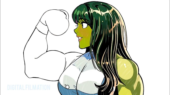 She-hulk Arm Posing Amazing Drawing-Draw Like a Pro HD