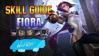 FIORA SKILL GUIDE - WILD RIFT