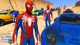 Seru Balap Mobil Spiderman Kingkong Ramp Challenge - GTA 5 Mods