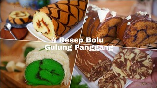 4 RESEP BOLU GULUNG PANGGANG ! | BIKIN KUE BOLU GULUNG BUAT LEBARAN NANTI!