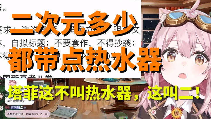 【永雏塔菲】塔菲认为二次元多少都带点rsq，鉴定为二次元是这样的