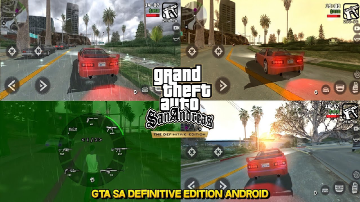 GTA SA Definitive Edition di HP Android (Mod Pack) Terbaru