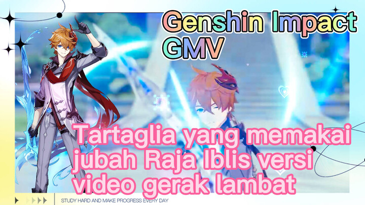 [Genshin Impact, GMV] Tartaglia yang memakai jubah Raja Iblis versi video gerak lambat