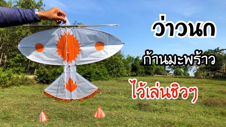 ว่าวนกก้านมะพร้าว ไว้เล่นชิวๆ | kite bird playing chilling #ฝากติดตาม #ช่องยูทูป #นนท์ทาจิ