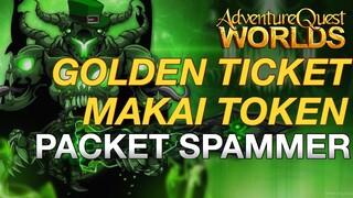 PACKET SPAMMER FOR MAKAI TOKEN & GOLDEN TICKET | AQW HACKS 2019