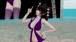 [MMD·3D] [4K60P/MMD] Nyotengu -MISTER. By the beach, super hot