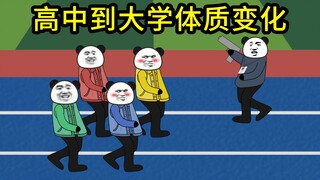 高中时的体质vs大学时的体质