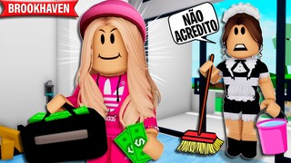 FINGI SER EMPREGADA e DESCOBRI o SEGREDO da NOVA VIZINHA| Historinhas Brookhaven Roblox| Bibi e Lud