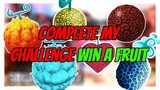 Square Piece - GIVING FRUITS TO NOOBS IF THEY COMPLETE MY CHALLENGE | Roblox |